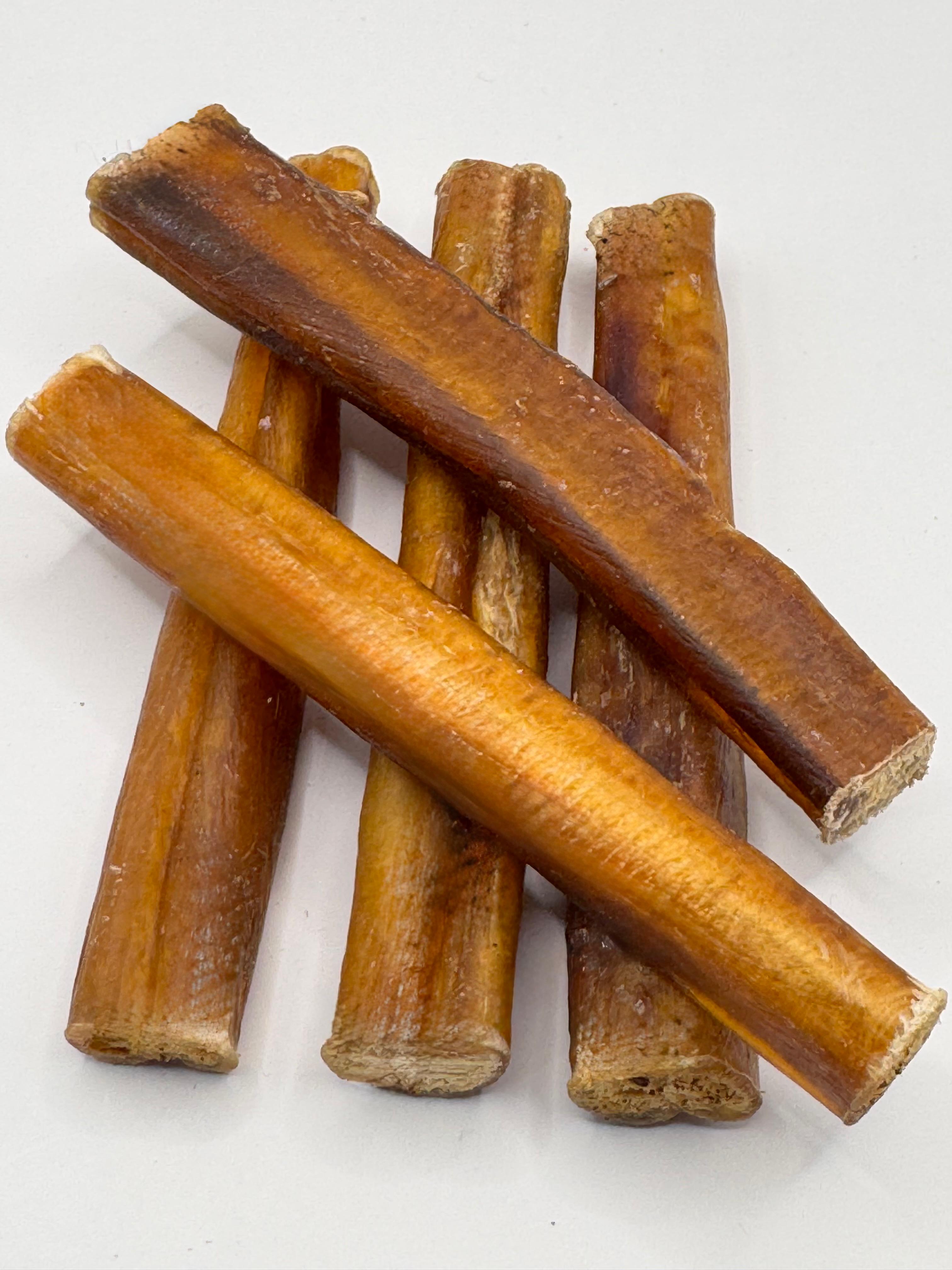 THICK 15 cms ie 6 inches long Beef Buffalo Pizzle (4-5 in each pack) Natural Dog Treats Dental Chews