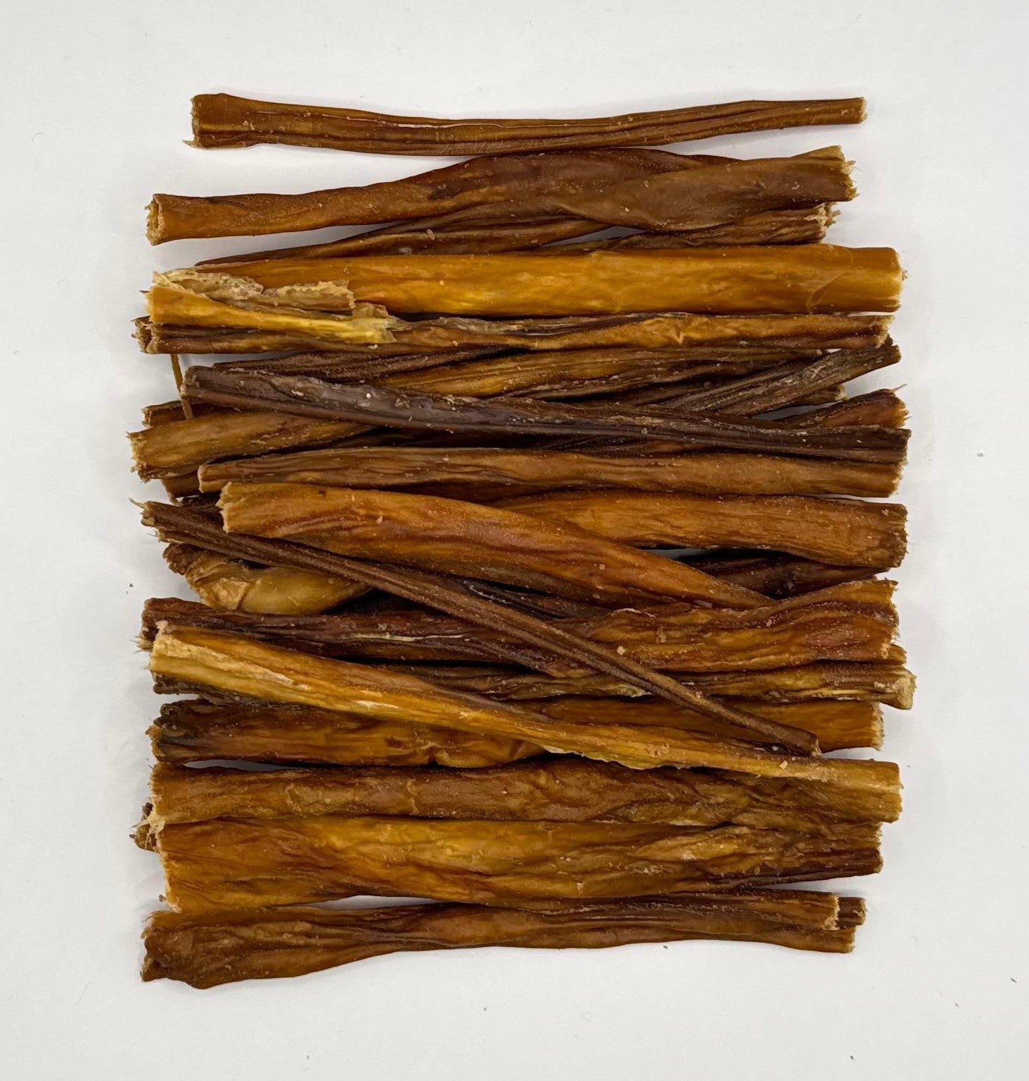 Beef Intestine Spaghetti Jerky Dried Sticks about 12-13 cms - Natural Dog Treats Chews - Raw Organic Healthy Less Fat Crunchy and Long Lasting