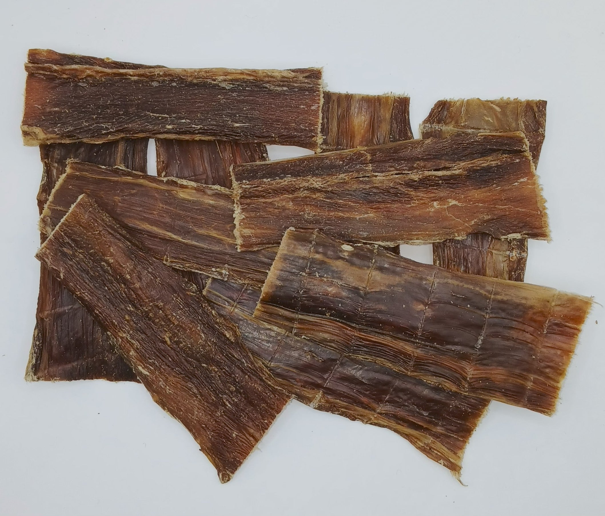 100% Beef Buffalo Gullet Jerky Food Pipe Esophagus Biltong Flat Strips - Natural Dog Treats Chews