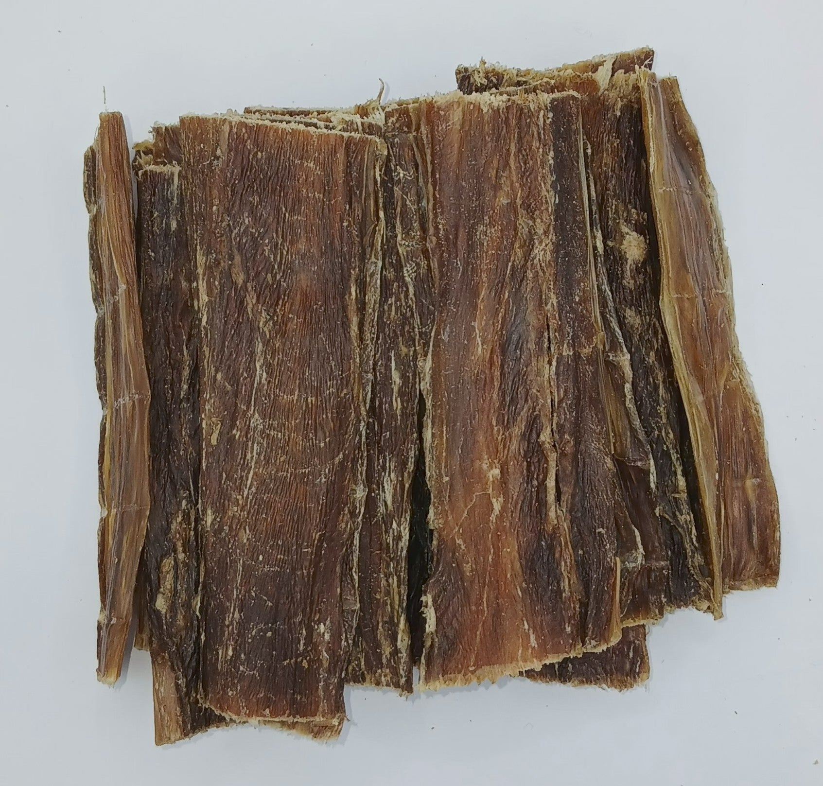 100% Beef Buffalo Gullet Jerky Food Pipe Esophagus Biltong Flat Strips - Natural Dog Treats Chews