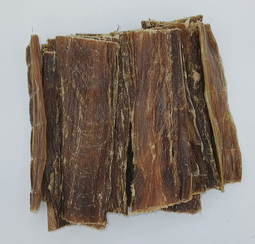 100% Beef Buffalo Gullet Jerky Food Pipe Esophagus Biltong Flat Strips - Natural Dog Treats Chews