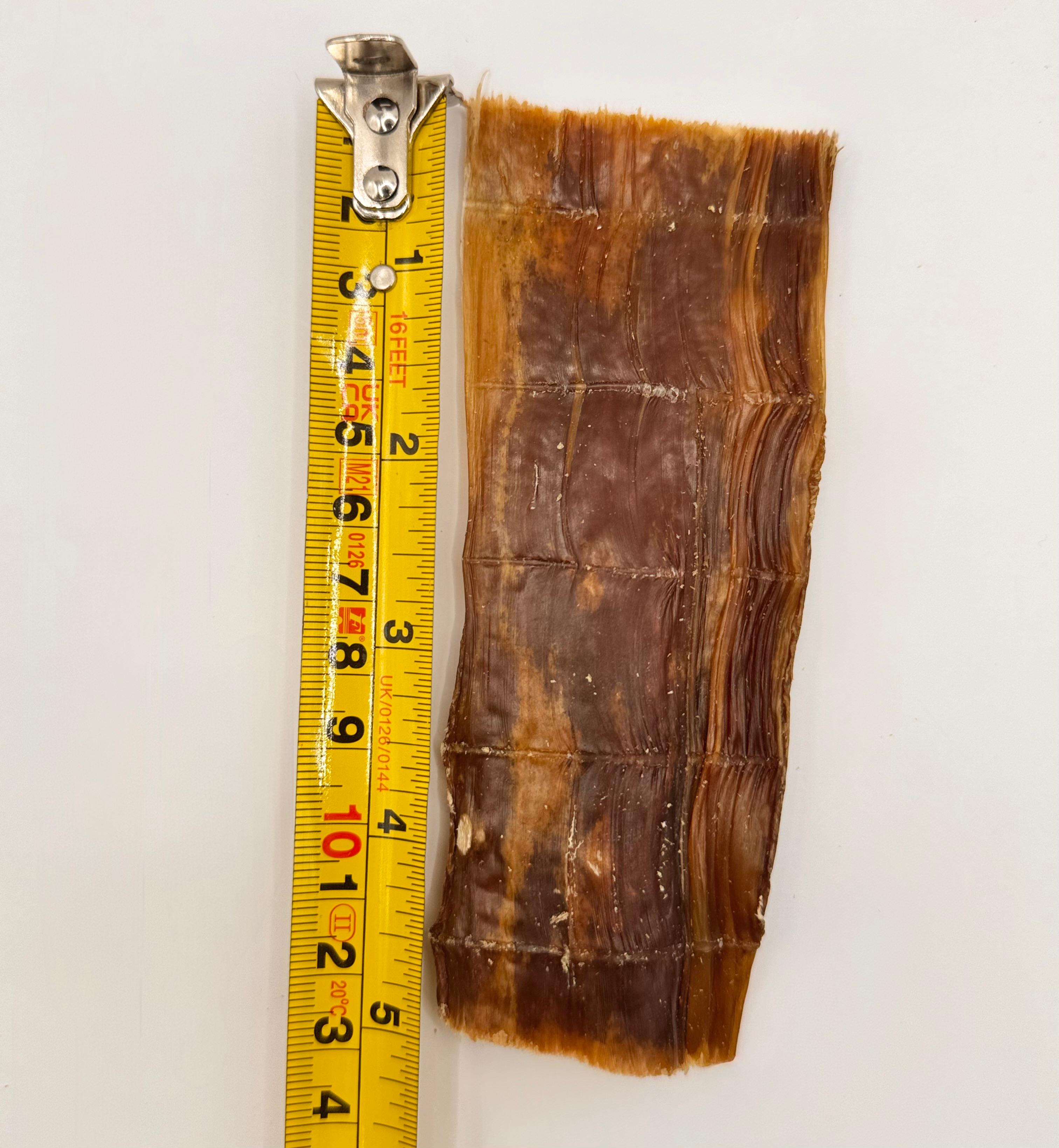 100% Beef Buffalo Gullet Jerky Food Pipe Esophagus Biltong Flat Strips - Natural Dog Treats Chews