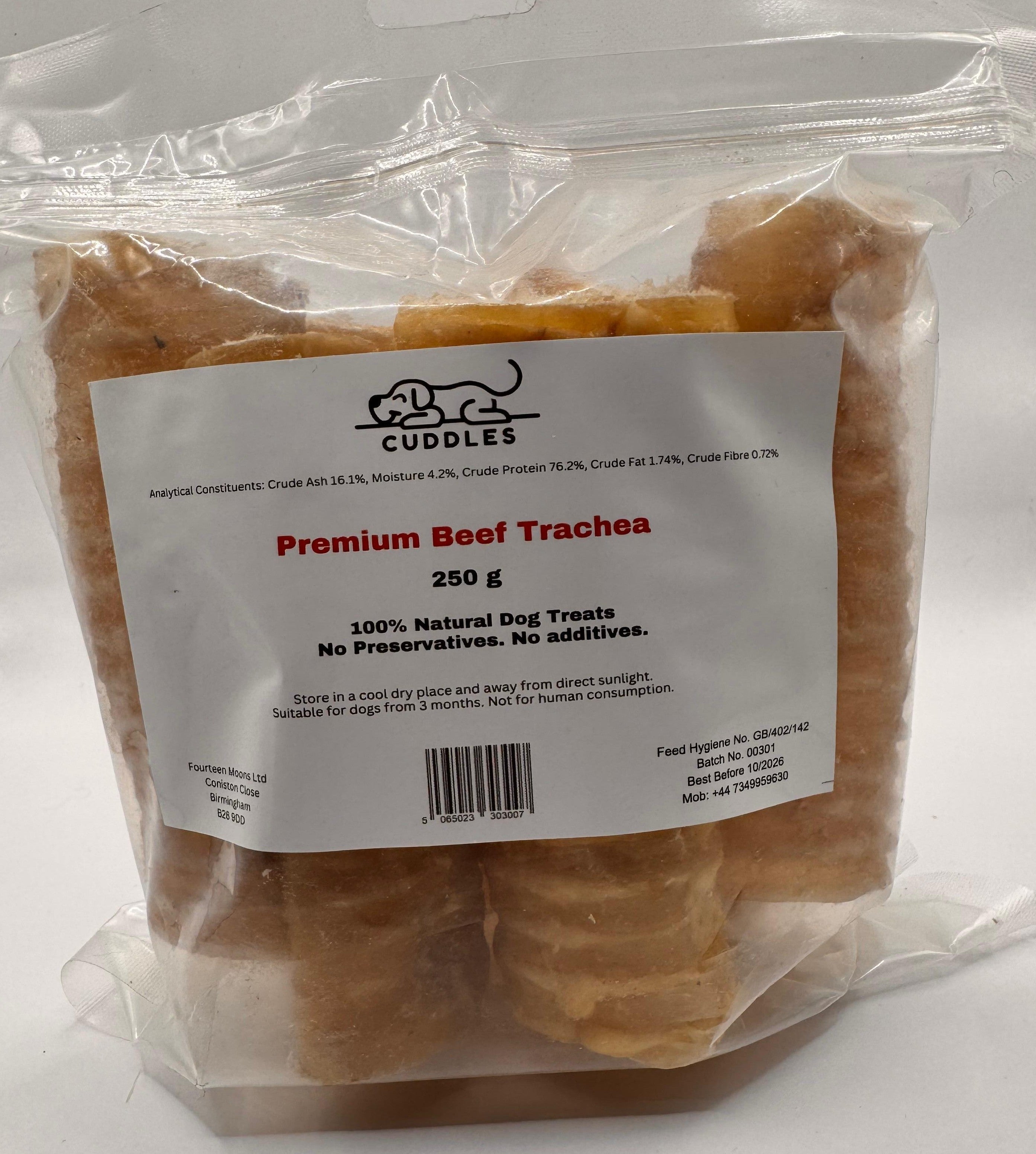 Beef Trachea Air Pipe Moo Tubes PREMIUM QUALITY - 100% Natural Dog Treats in Resealable Bags