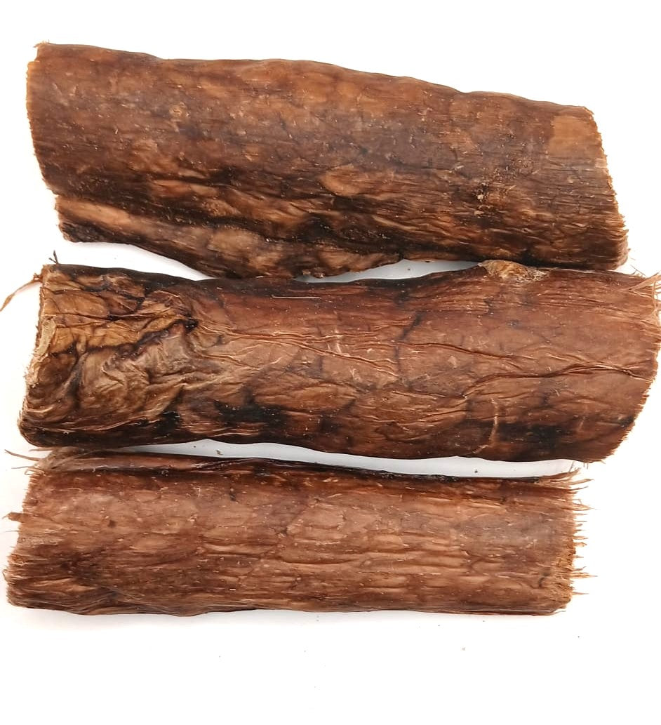 Buffalo Beef Lung Rolls Jerky Sticks - 100% Natural and Organic Dog Treats Chews in resealable bag